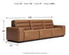 Modero 3-Piece Power Reclining Sectional Sofa