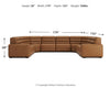 Modero 8-Piece Power Reclining Sectional