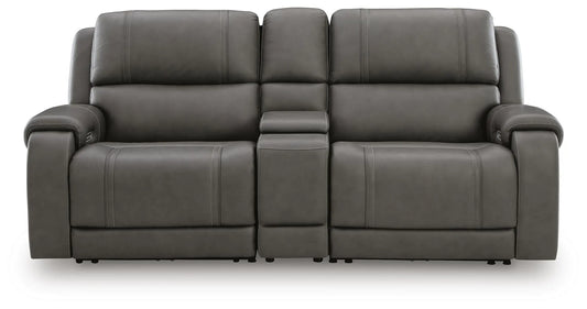 5Z-Harrenhurst 3-Piece Power Reclining Sectional Loveseat with Console