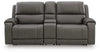 5Z-Harrenhurst 3-Piece Power Reclining Sectional Loveseat with Console