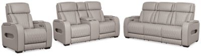 Sofá reclinable eléctrico, loveseat y sillón reclinable Boyington