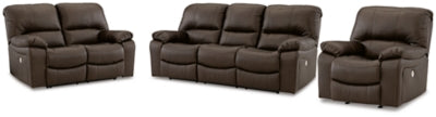 Sofá reclinable eléctrico, loveseat y sillón reclinable Leesworth