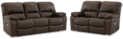 Sofá y loveseat reclinables eléctricos Leesworth