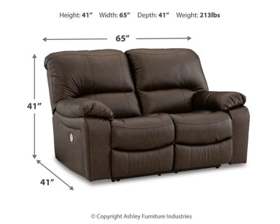 Loveseat reclinable eléctrico Leesworth