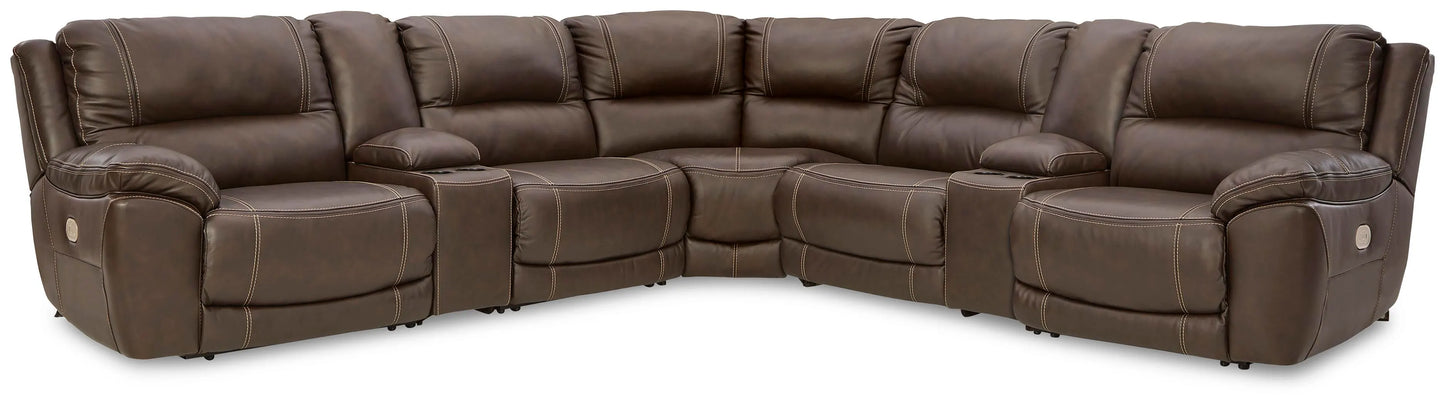 Seccional reclinable eléctrico Dunleith de 7 piezas